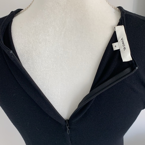 Vince black knit sleeveless midi dress - size M - Picture 4 of 5